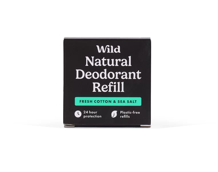 Natural Deodorant Refill - Fresh Cotton & Sea Salt - Wild